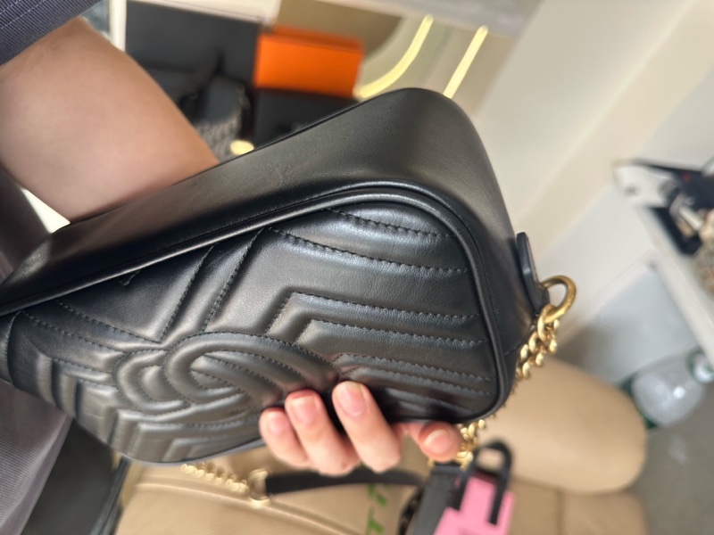 超便宜🌟 #GUCCI #馬蒙 黑金 #相機包 #馬夢 #Marmont 🉑️ 斜背 🉑️ 肩背 🉑️放手機💪🏻-27