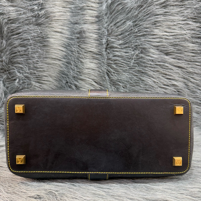 LV M91805 黑色 SUHALI 金釦 鉚釘 山羊皮 手提包 醫生包 貴婦包-4