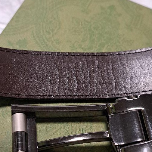 💝FuFu.Style ⟡.·* Gucci 銀色GG皮帶-15