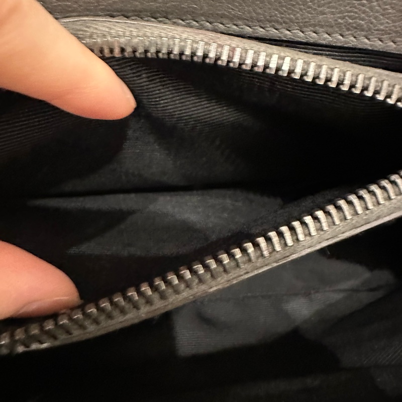 超便宜🈶️購證❤️#YSL #灰銀 小號 #college #學院包 #郵差包-41