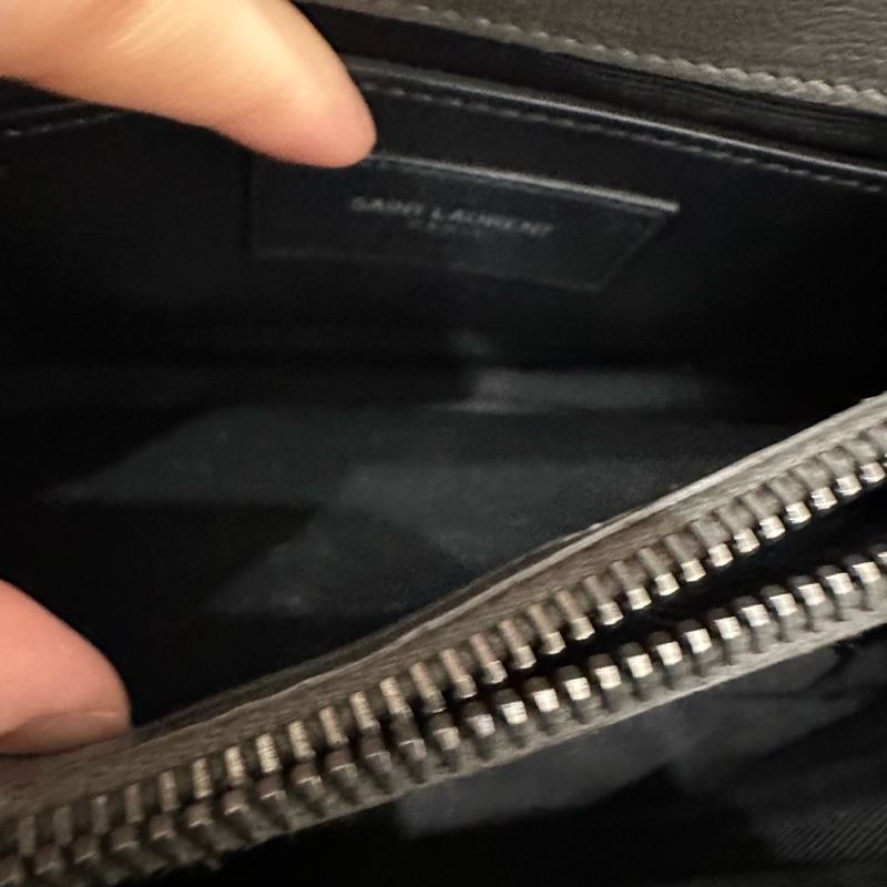 超便宜🈶️購證❤️#YSL #灰銀 小號 #college #學院包 #郵差包-42