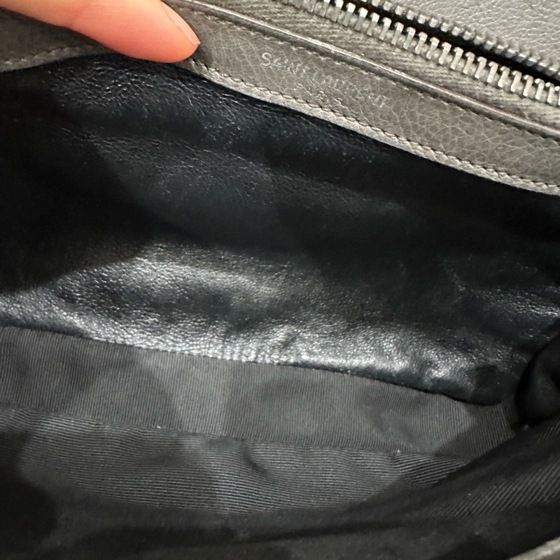 超便宜🈶️購證❤️#YSL #灰銀 小號 #college #學院包 #郵差包-43