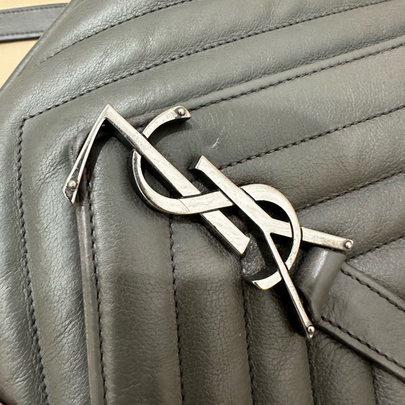 超便宜🈶️購證❤️#YSL #灰銀 小號 #college #學院包 #郵差包-51