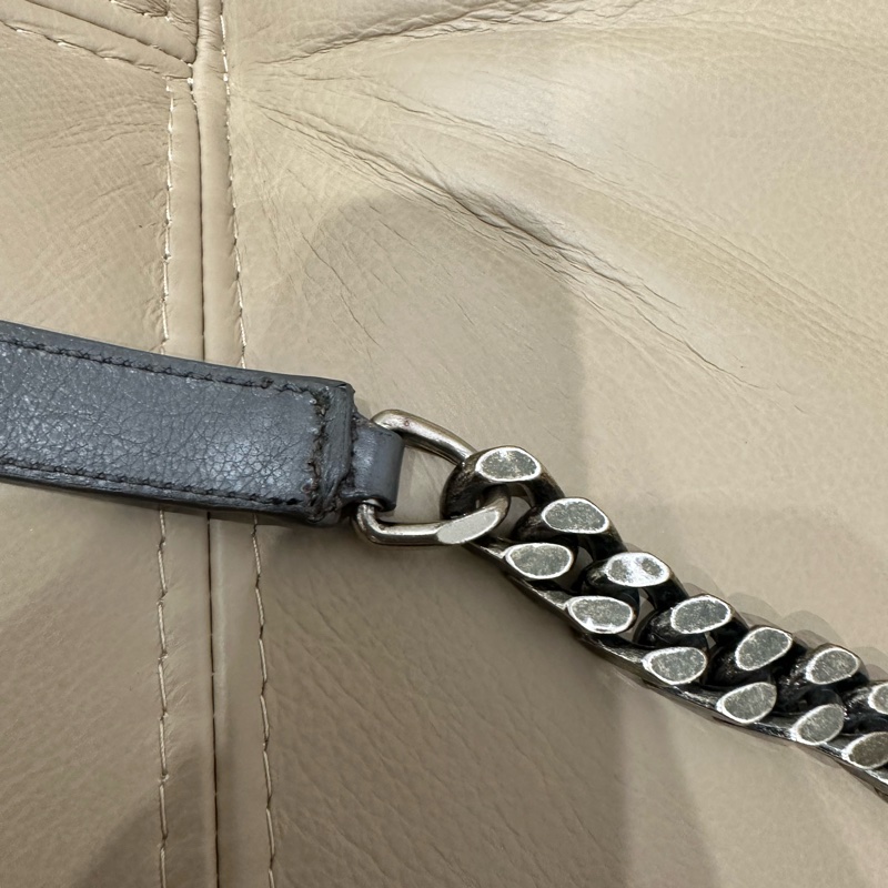 超便宜🈶️購證❤️#YSL #灰銀 小號 #college #學院包 #郵差包-55