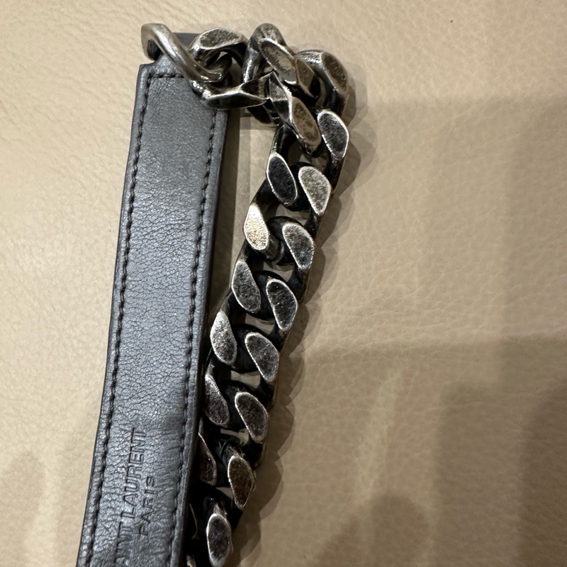 超便宜🈶️購證❤️#YSL #灰銀 小號 #college #學院包 #郵差包-61