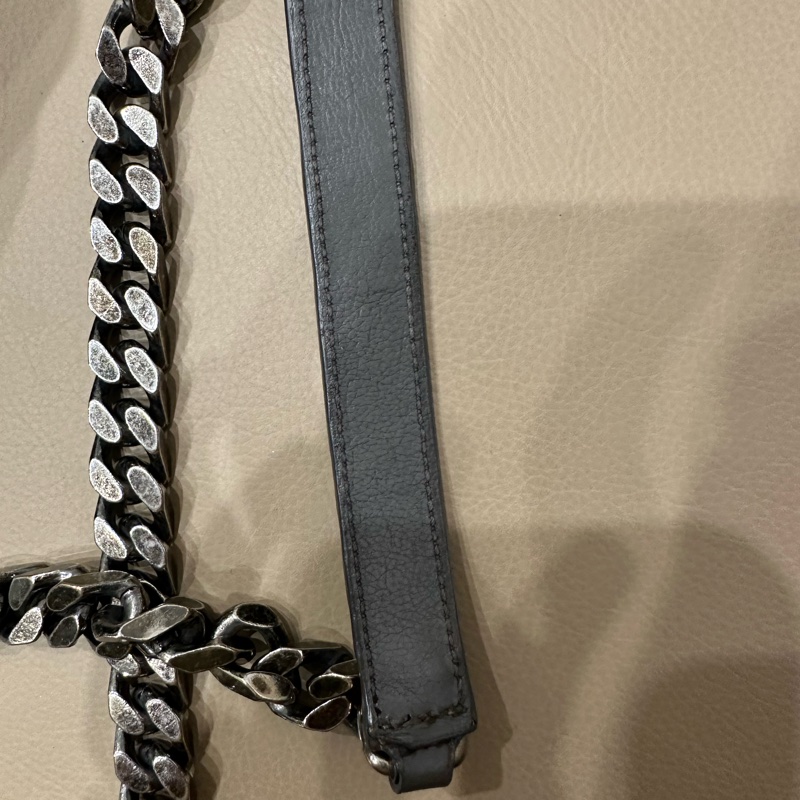 超便宜🈶️購證❤️#YSL #灰銀 小號 #college #學院包 #郵差包-64