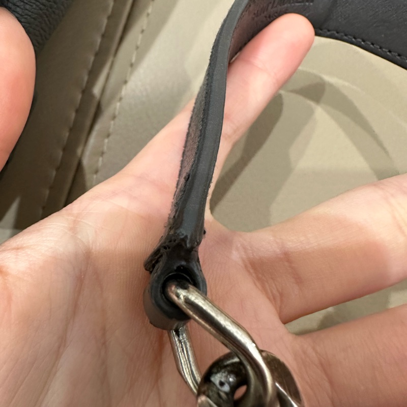 超便宜🈶️購證❤️#YSL #灰銀 小號 #college #學院包 #郵差包-68