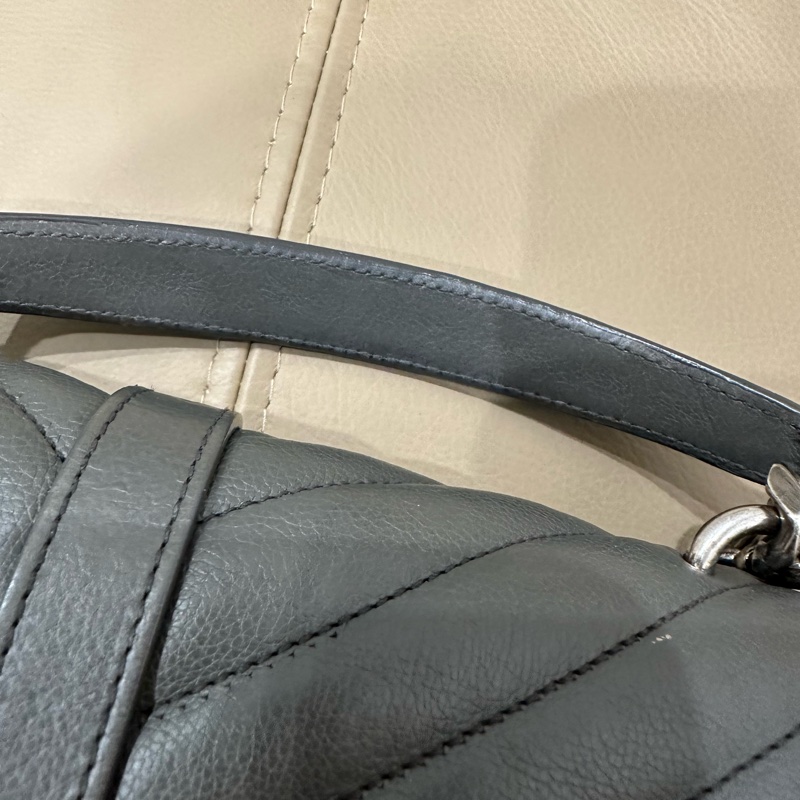 超便宜🈶️購證❤️#YSL #灰銀 小號 #college #學院包 #郵差包-78