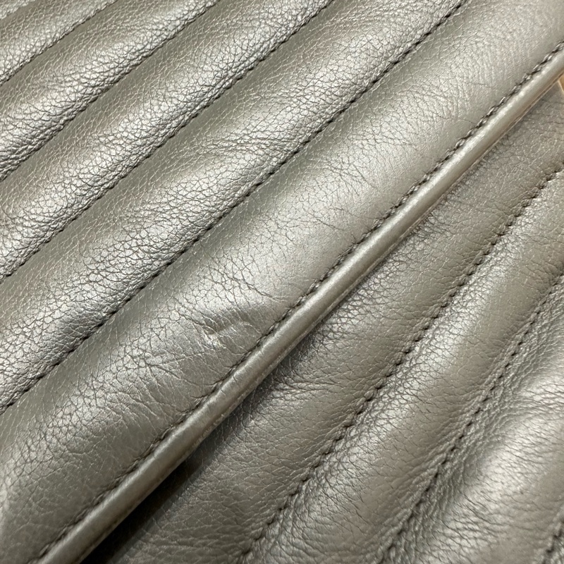 超便宜🈶️購證❤️#YSL #灰銀 小號 #college #學院包 #郵差包-83