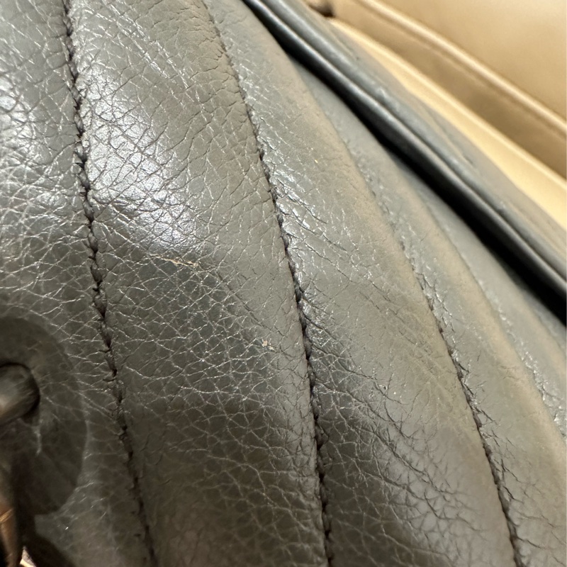 超便宜🈶️購證❤️#YSL #灰銀 小號 #college #學院包 #郵差包-84