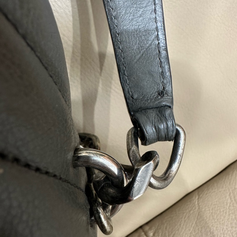 超便宜🈶️購證❤️#YSL #灰銀 小號 #college #學院包 #郵差包-87