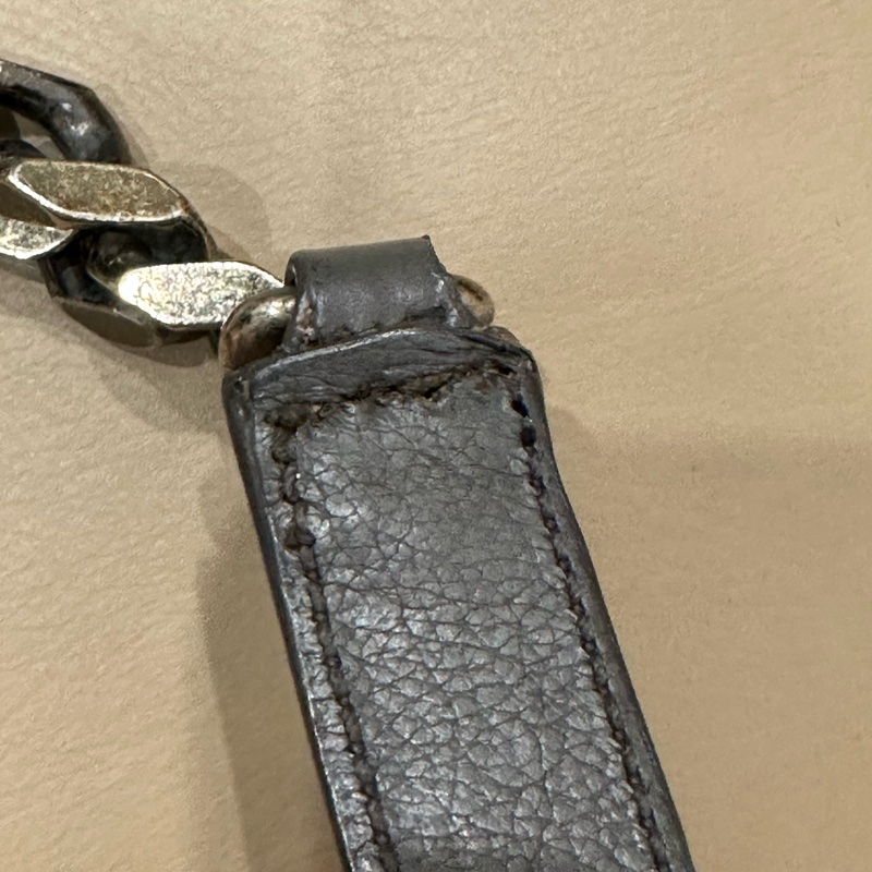 超便宜🈶️購證❤️#YSL #灰銀 小號 #college #學院包 #郵差包-94