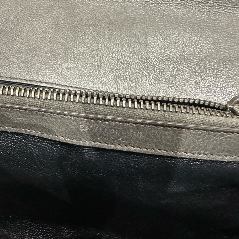 超便宜🈶️購證❤️#YSL #灰銀 小號 #college #學院包 #郵差包-99