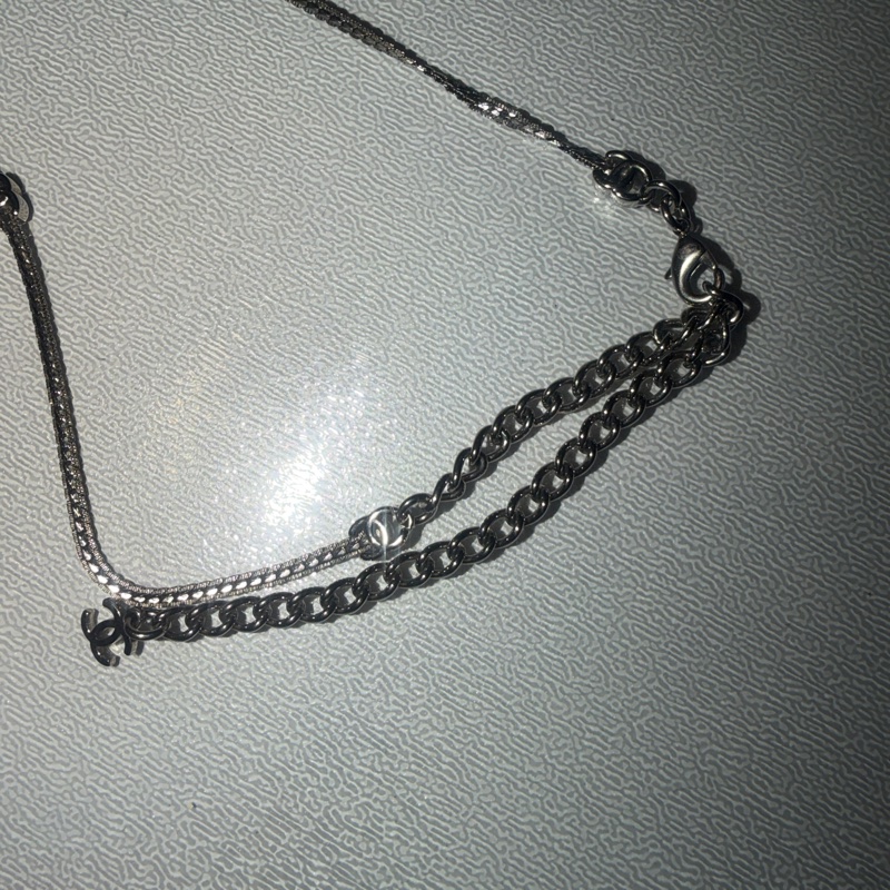🈶25年購證❤️#香奈兒 #銀色 #7花 蛇骨 #項鍊 /手鏈/ #頸鏈 /choker-13