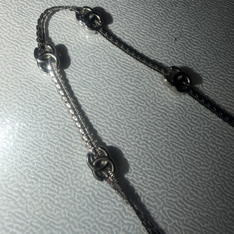 🈶25年購證❤️#香奈兒 #銀色 #7花 蛇骨 #項鍊 /手鏈/ #頸鏈 /choker-15