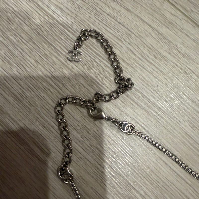 🈶25年購證❤️#香奈兒 #銀色 #7花 蛇骨 #項鍊 /手鏈/ #頸鏈 /choker-19