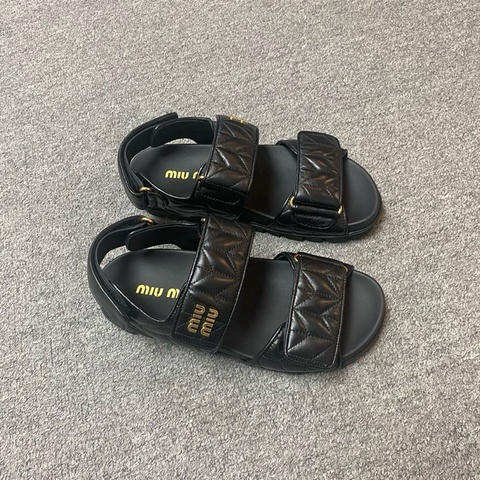 促銷品 Miu Miu 魔術貼涼鞋