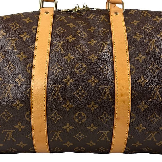 💝FuFu.Style ⟡.·* 9.5成新*LV Keepall50 旅行袋行李袋-9