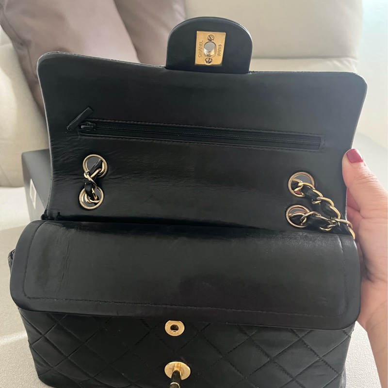 Chanel cf23 23cm 23公分🔥vintage 黃金尺寸 24k金(有盒有卡)-2