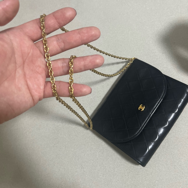 Chanel信封包 15公分 15cm🔥vintage 24k金-4
