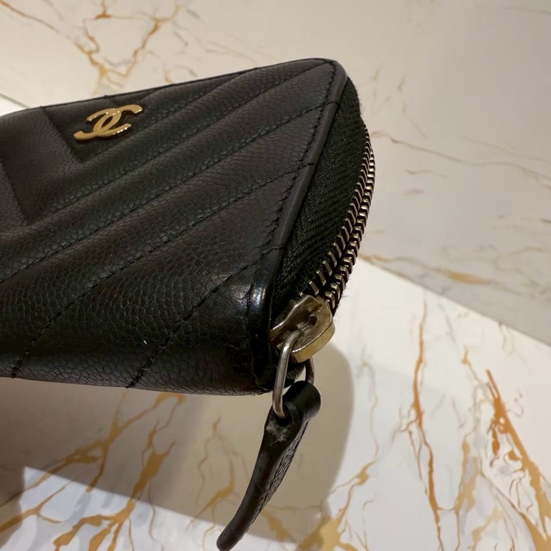 Chanel 荔枝皮 零錢包 卡夾-16
