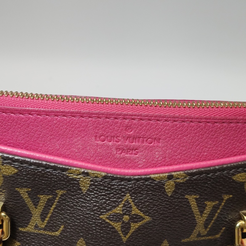 Louis Vuitton PALLAS 傳奇包|大號 Monogram 拼接植鞣革牛皮肩背包-20