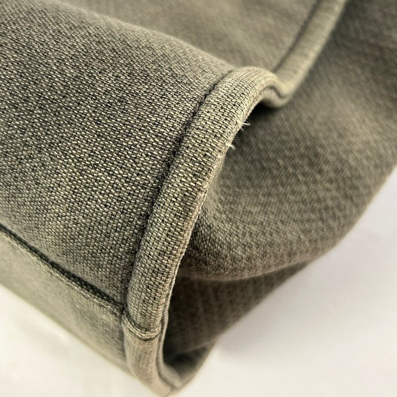 CHANEL 帆布Deauville Tote銀扣肩背袋-13