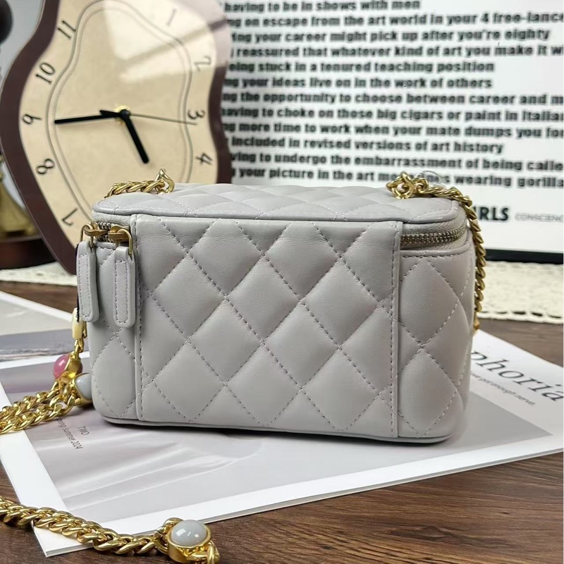 《完美·二手精品》 Chanel 香奈兒盒子長盒子包 限定款鏈條 芯片款-4