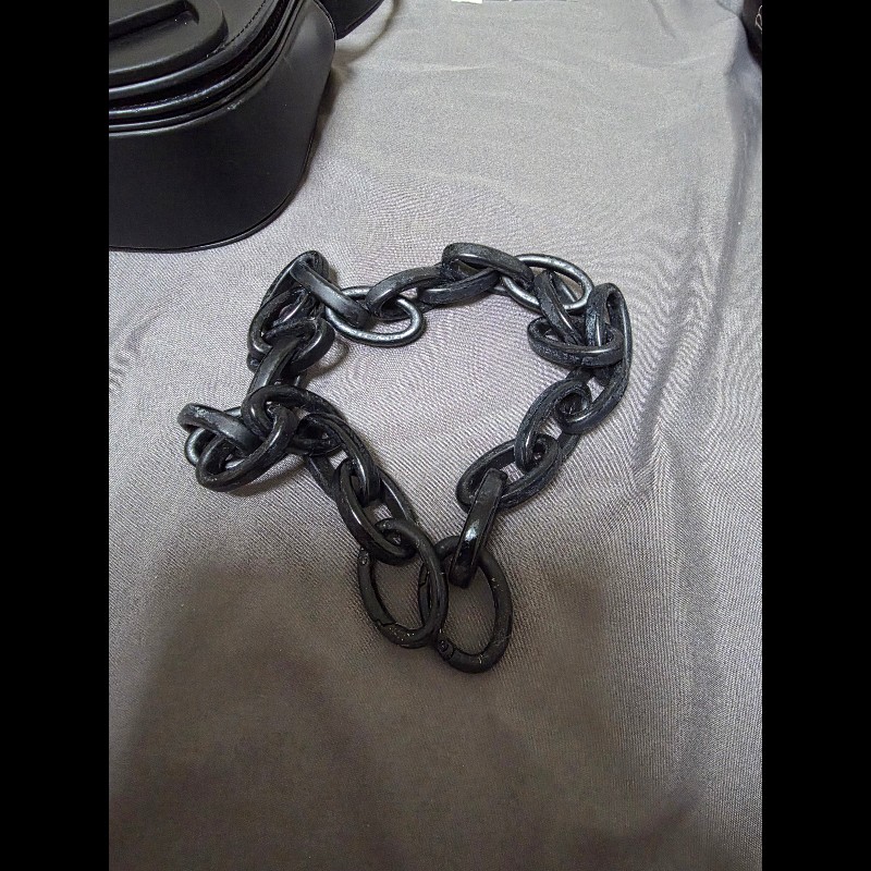 DIESEL 1DR leather shoulder 斜背包 黑色 小牛皮 粗鏈條 RFID防偽晶片 防盜包-20