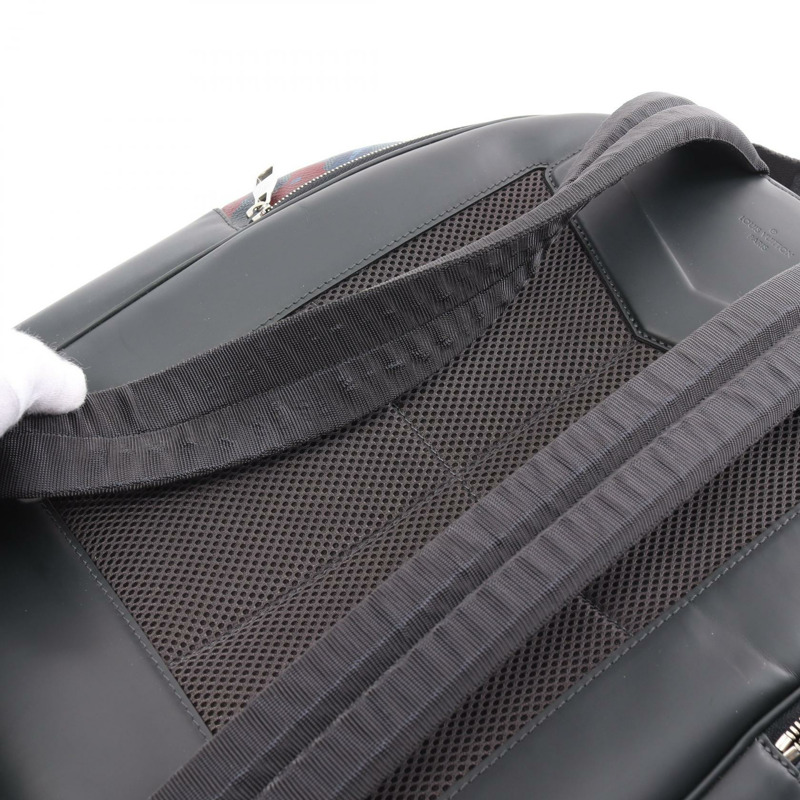 黑色/藍色 PVC塗層帆布 Andy Backpack 後背包 N41509-18