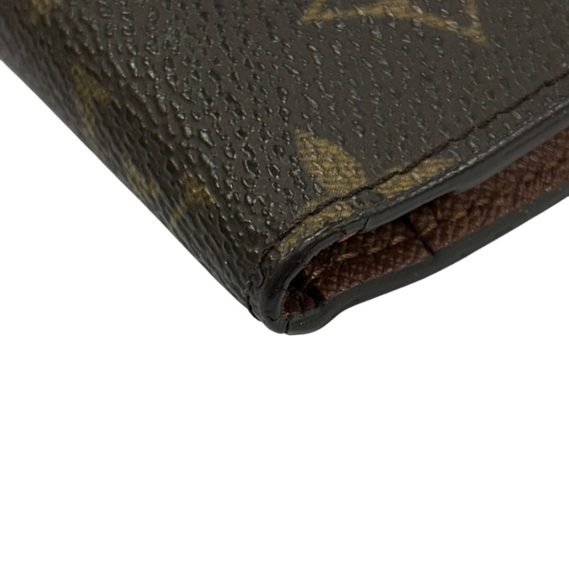 棕色 PVC塗層帆布 Porte Cult Koala 短夾 M60003-9