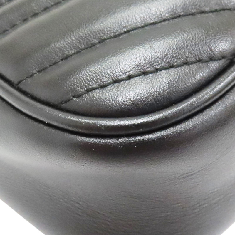 黑色 牛皮 GG Marmont Camera 肩背包【GUCCI 古馳】 447632-10