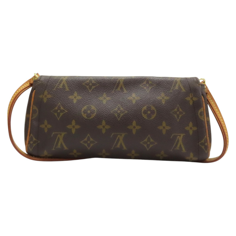 棕色 原花 帆布 Pochette Beverly 肩背包 M40122-1