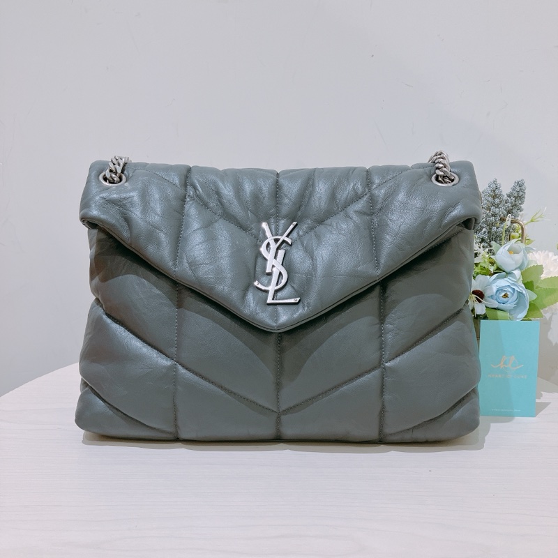 TK1623 SAINT LAURENT 聖羅蘭大號氣球鍊帶包包LARGE PUFFER SHOULDER BAG LAMBSKIN-0