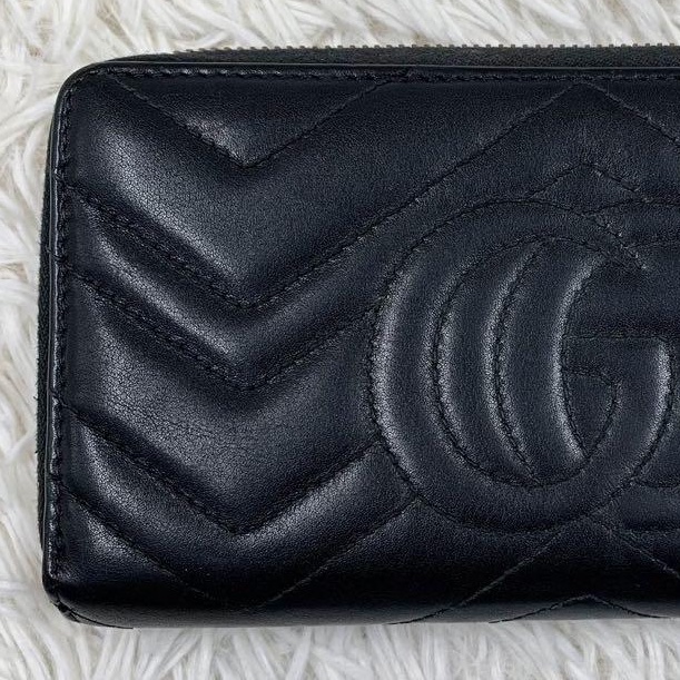 💝FuFu.Style ⟡.·* Gucci 古馳黑色雙G長夾-7