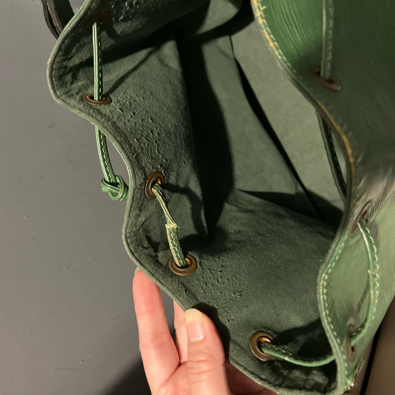 Louis Vuitton LV epi水波紋 水桶包 綠-20