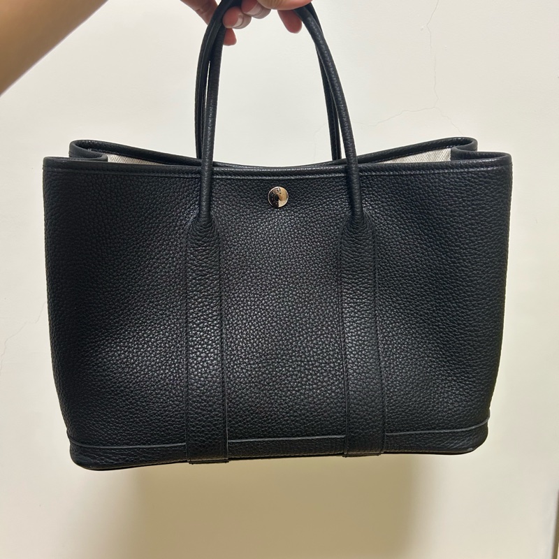 hermes 愛馬仕 garden party 30 gp30 黑色 negonda z刻-0