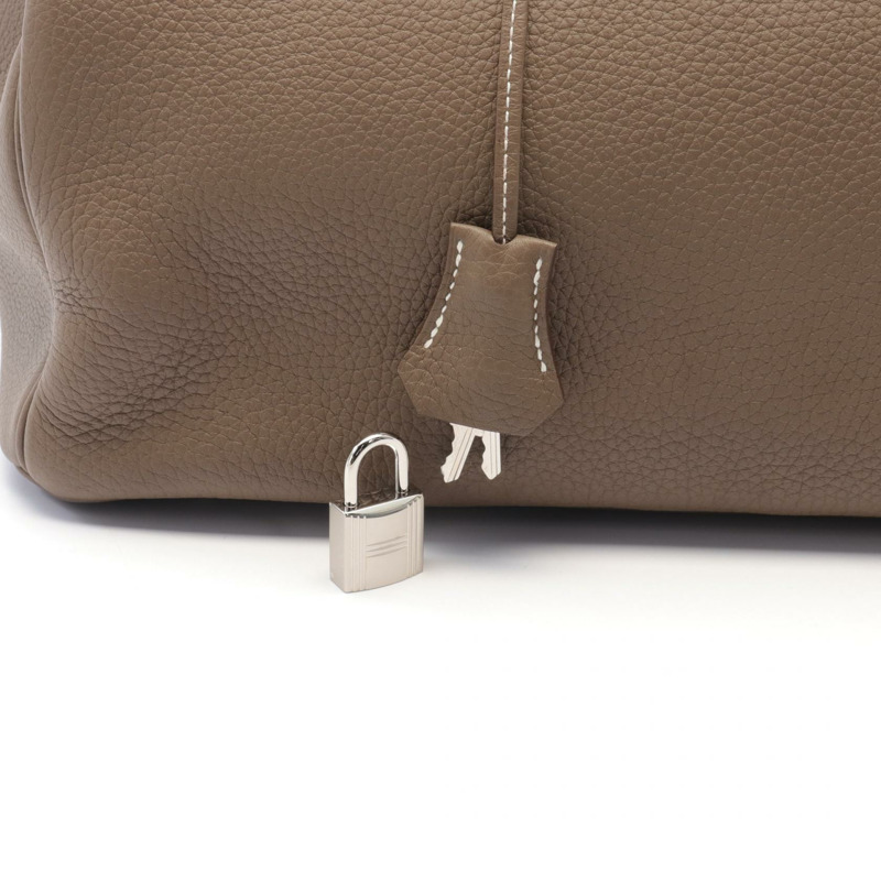 HERMES Birkin 35 手提包 Y Togo 皮革 Etoupe 灰色 二手 SHW-5
