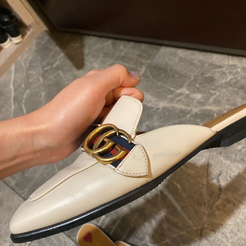 Gucci 穆勒鞋 半拖鞋平底鞋 37號-8