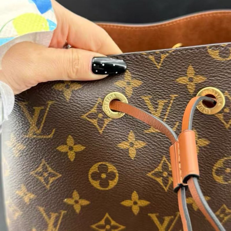 Lv 焦糖水桶包 復古棕色 全新 配件齊全-4