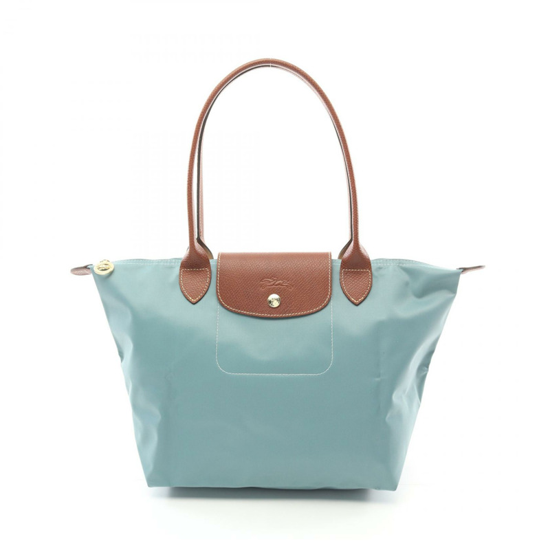Longchamp LE PLIAGE ORIGINAL M LE PLIAGE ORIGINAL M 手提包 L2605089P93 帆布 皮革 綠 棕色 全新 女款-0
