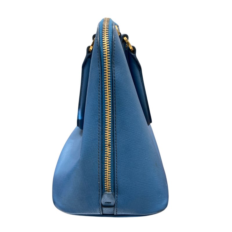 PRADA BL0837 中款經典Shoulder Bag金扣手挽肩背兩用包藍色-4