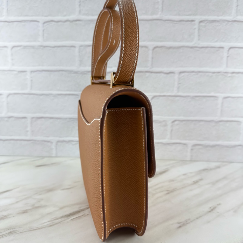 愛馬仕 Hermès CONSTANCE 24 Epsom 康康 24cm gold 37 金棕金釦-14