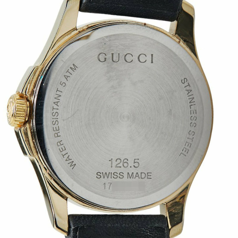 Gucci G Timeless 手錶 126.5 石英 銀色錶盤 不鏽鋼 皮革 女款 GUCCI-4