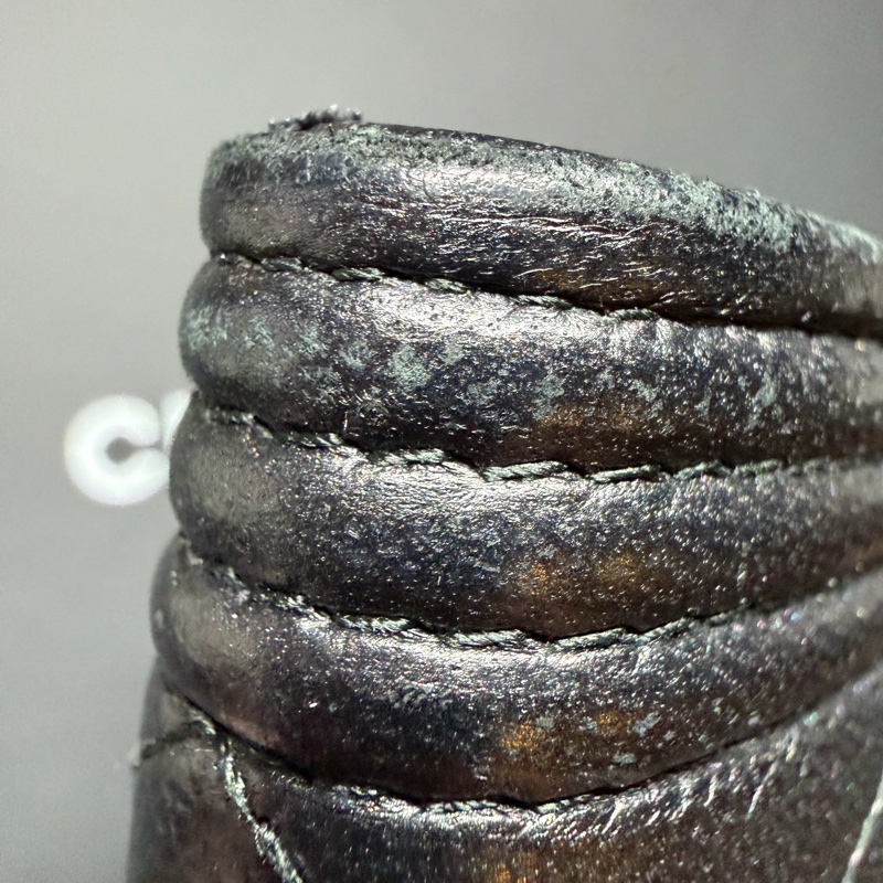 Chanel boy 黑扣牛皮荔枝皮長夾-32