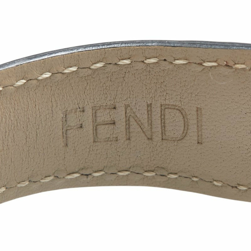 FENDI Monster Bugs 手錶 21200G 石英海軍藍錶盤不鏽鋼皮革男式-7