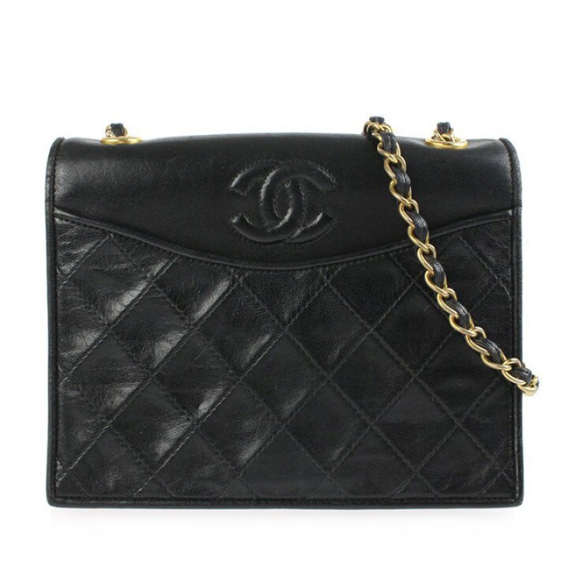 Chanel vintage 羊皮單鏈包-0
