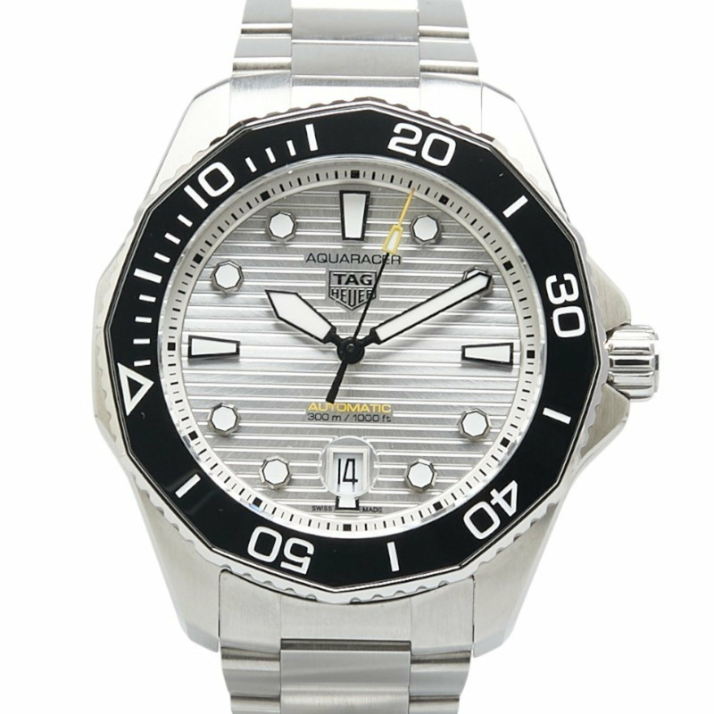 泰格豪雅 Aquaracer 專業 300 腕錶 WBP201C 自動銀色錶盤不鏽鋼男士 HEUER-0