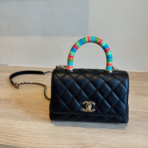 Chanel mini coco handle 彩色手柄/可綁絲巾