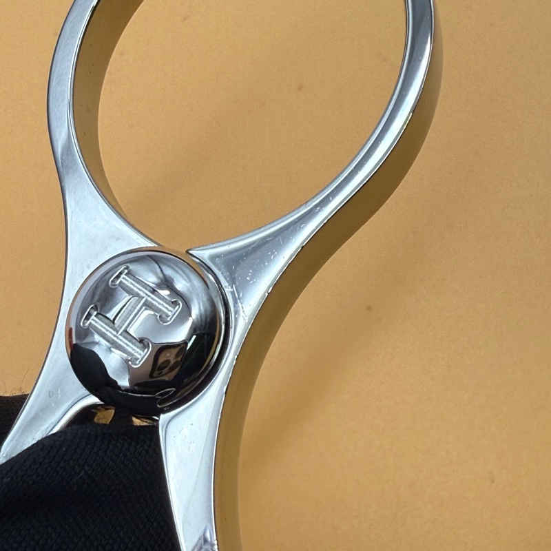 HERMES 愛馬仕 全新 手套夾 銀色-5